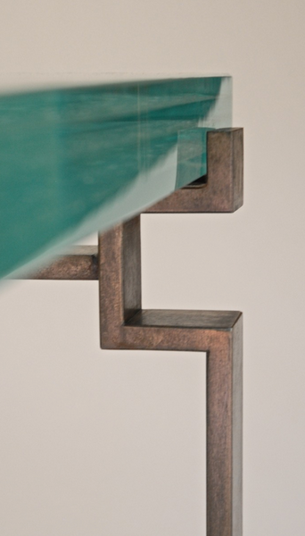 Detail of 2" Glass on table